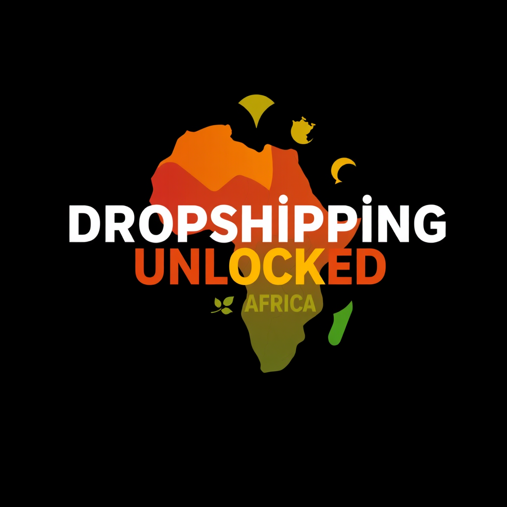 Design a logo for "Dropshipping Unlocked Africa" with vibrant and eye-catching colors. The logo should effectively convey a sense of dynamism and opportunity while incorporating elements that represent Africa’s diverse culture and economic potential.