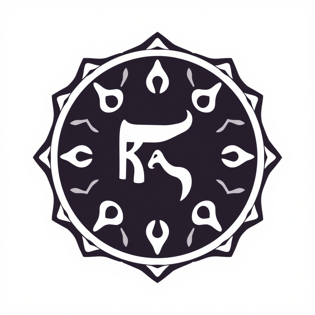 generate a simple vector logo with a "Kali" within a circle for a marketing agency