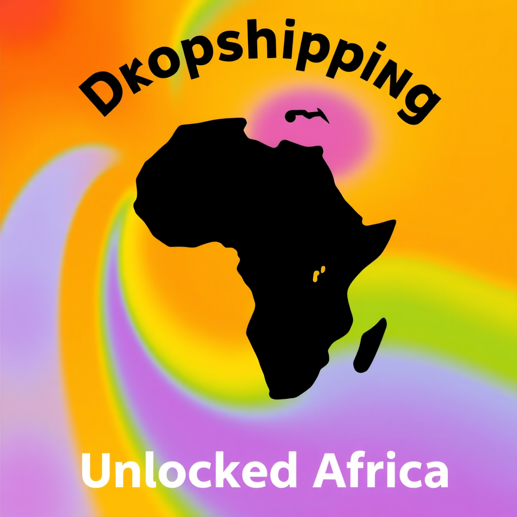 Design a logo for "Dropshipping Unlocked Africa" with vibrant and eye-catching colors. The logo should effectively convey a sense of dynamism and opportunity while incorporating elements that represent Africa’s diverse culture and economic potential.