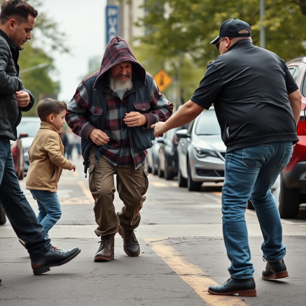 A pedophile getting curb stomped