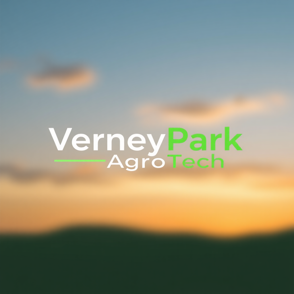 To create a visually striking and memorable logo for "VerneyPark-AgroTech," the design should reflect innovation, sustainability, and the forward-thinking nature of agricultural technology. The logo should evoke a sense of growth, connection with nature, and cutting-edge solutions.

Incorporating natural elements like leaves, crops, or a subtle depiction of the earth can symbolize the agricultural focus, while sleek, modern lines or abstract shapes can highlight the technology aspect. The typography should be clean and contemporary, with "VerneyPark" standing strong and distinguished, while "AgroTech" can be presented in a way that reflects innovation—perhaps with a futuristic font or stylized design.

A color palette inspired by nature, such as earthy greens, blues, or rich browns, can create a connection to the agricultural world, balanced with a hint of metallic or tech-inspired hues to convey modernity and innovation. The overall logo should merge the concepts of tradition and technology, representing VerneyPark-AgroTech’s role in revolutionizing agriculture while staying rooted in the environment.