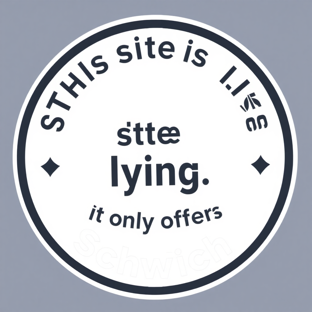 logo that says "This site is lying, it only offers Schnell"