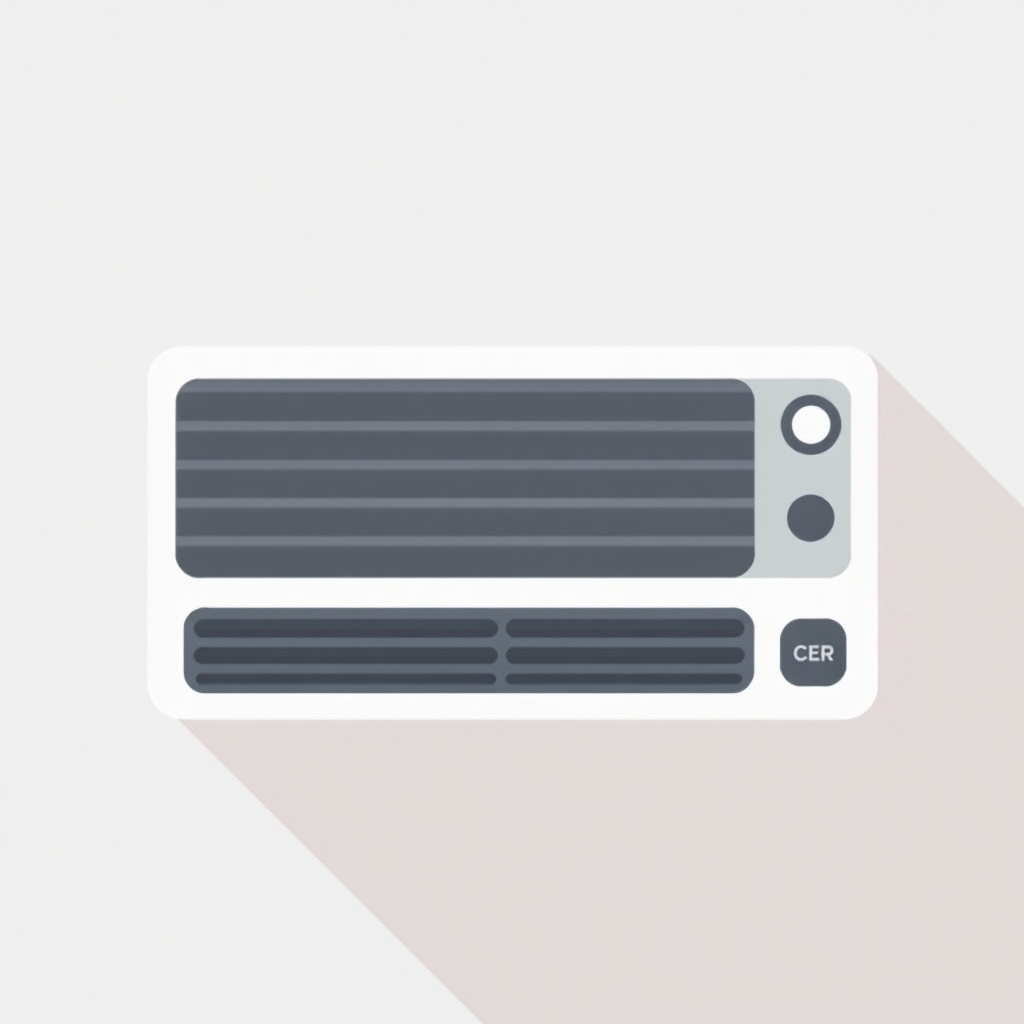 flat icon of air conditioning condenser