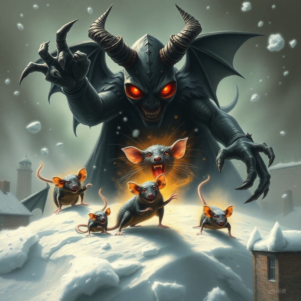 Demon rats invading Boston, Satan, blizzard, ancient aliens, conspiracy theories