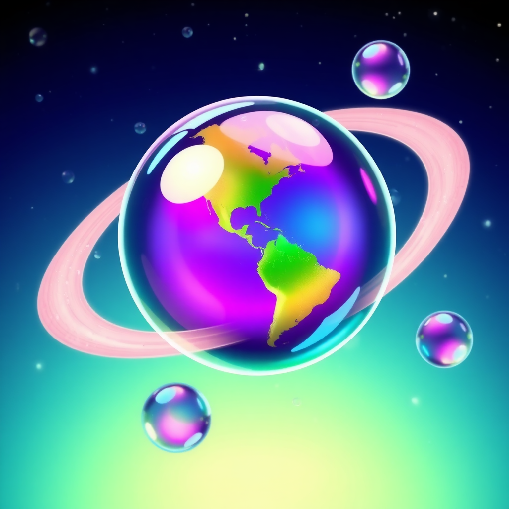 soap bubble planet