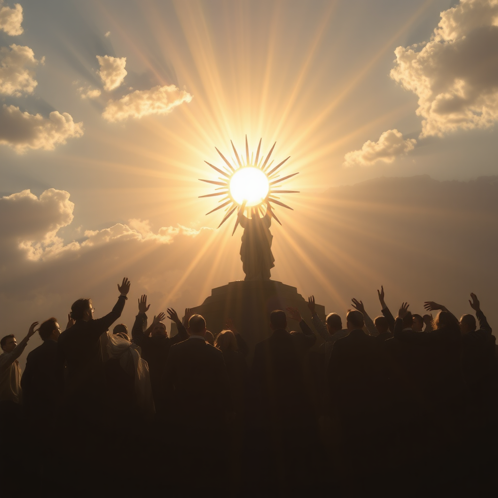 Holy sun ray the true Son of the King of kings