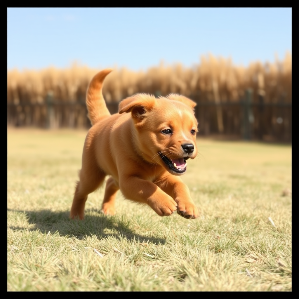 Running puppy