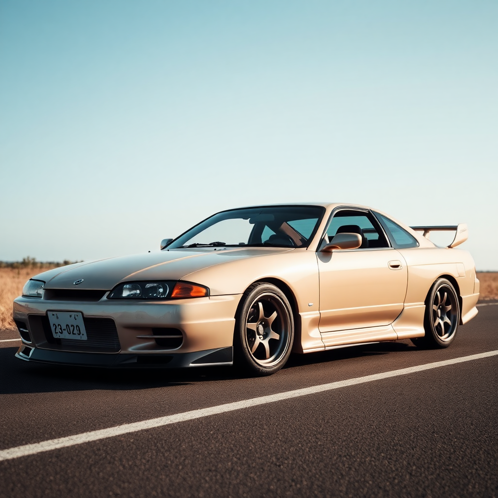 Nissan Silvia S14 the car is parked on the side of the road, inspired by Taiyō Matsumoto, tumblr, restomod, nd4, c4