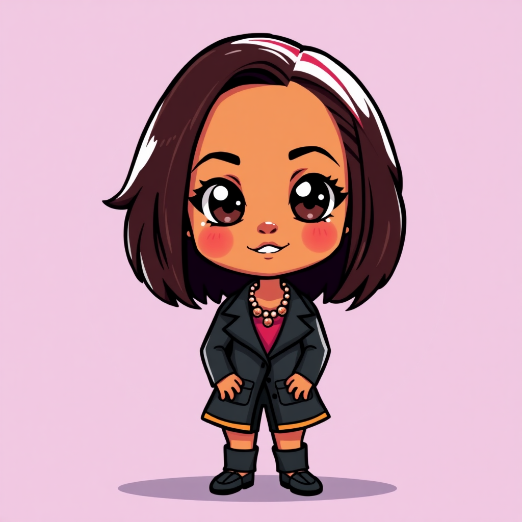 chibi version of kamala harris