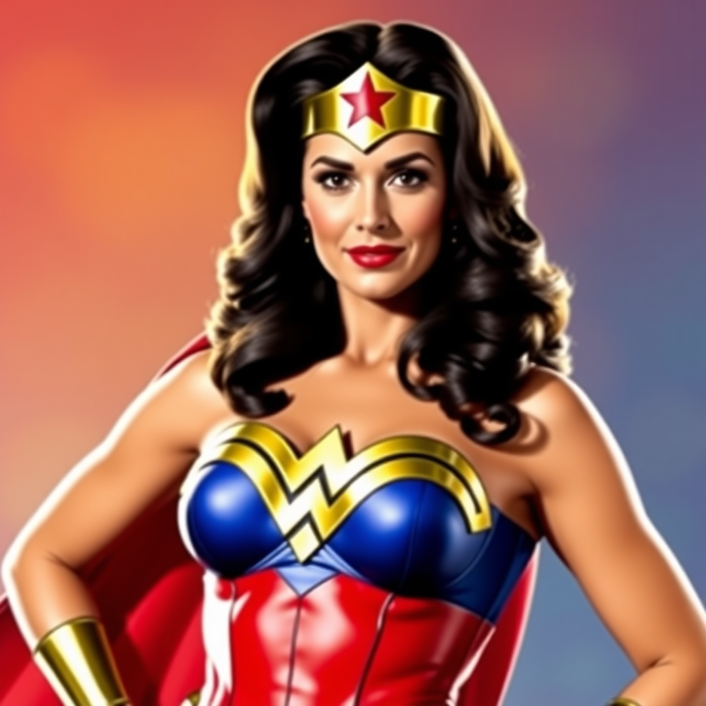 Lynda Carter as Wonderwoman.