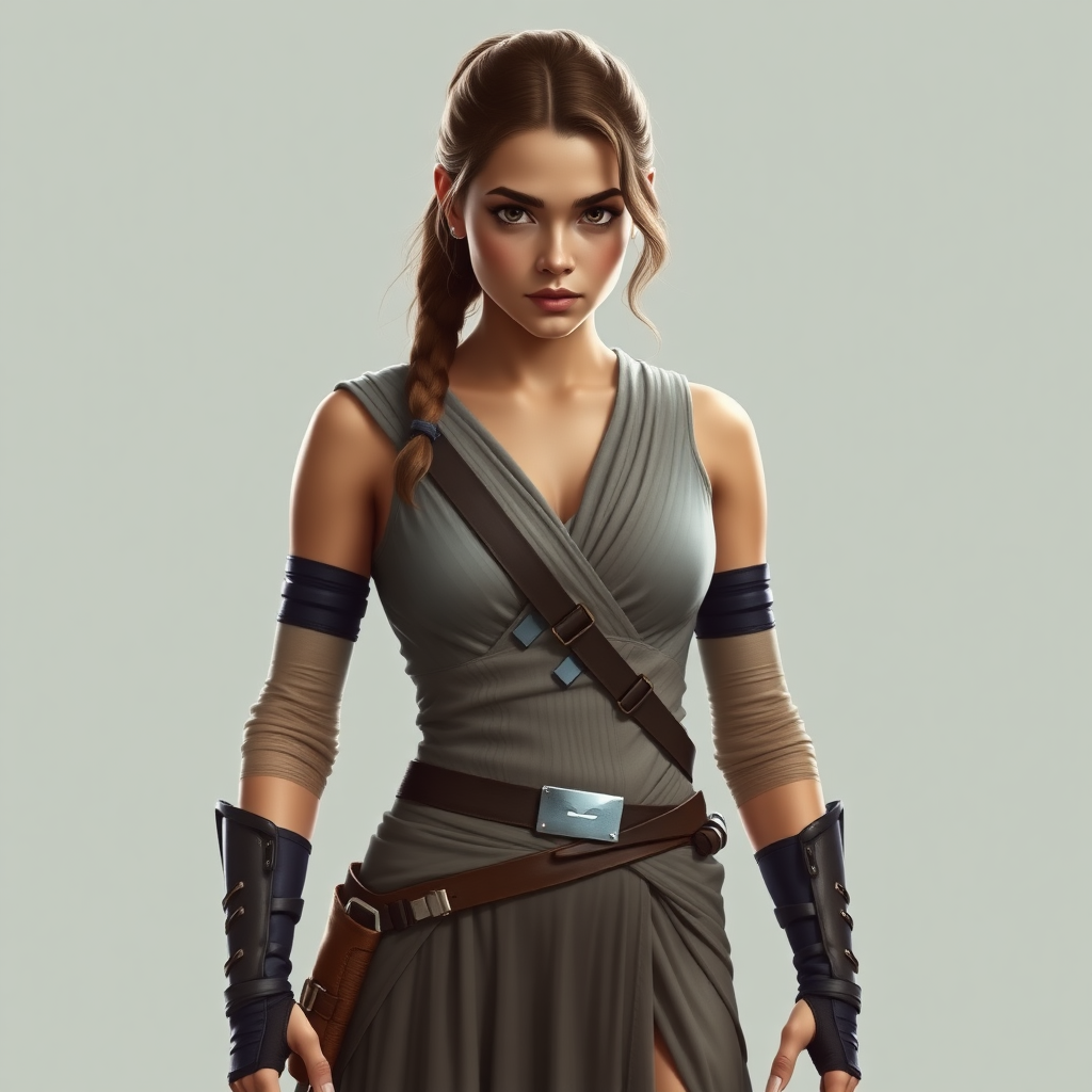 Rey Skywalker in leotard