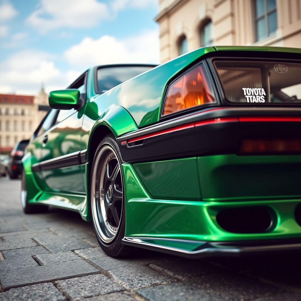 Emerald chrome toyota trueno tuning in Budapest