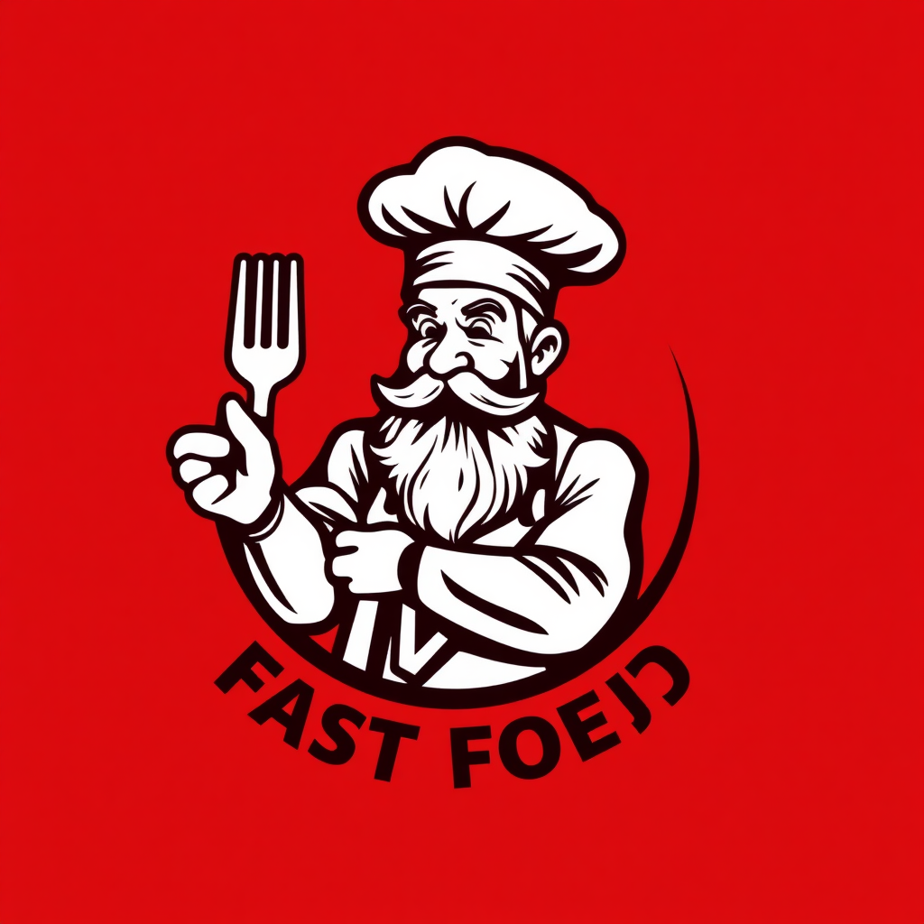 Fast Food Restaurant Logo  
Old Master Q