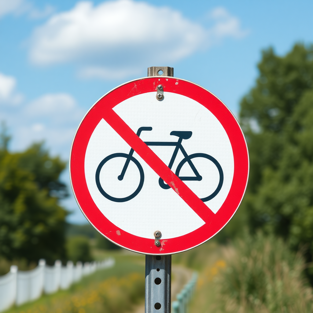 no cycling sign