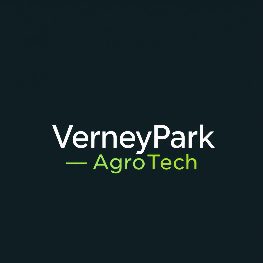 To create a visually striking and memorable logo for "VerneyPark-AgroTech," the design should reflect innovation, sustainability, and the forward-thinking nature of agricultural technology. The logo should evoke a sense of growth, connection with nature, and cutting-edge solutions.

Incorporating natural elements like leaves, crops, or a subtle depiction of the earth can symbolize the agricultural focus, while sleek, modern lines or abstract shapes can highlight the technology aspect. The typography should be clean and contemporary, with "VerneyPark" standing strong and distinguished, while "AgroTech" can be presented in a way that reflects innovation—perhaps with a futuristic font or stylized design.

A color palette inspired by nature, such as earthy greens, blues, or rich browns, can create a connection to the agricultural world, balanced with a hint of metallic or tech-inspired hues to convey modernity and innovation. The overall logo should merge the concepts of tradition and technology, representing VerneyPark-AgroTech’s role in revolutionizing agriculture while staying rooted in the environment.