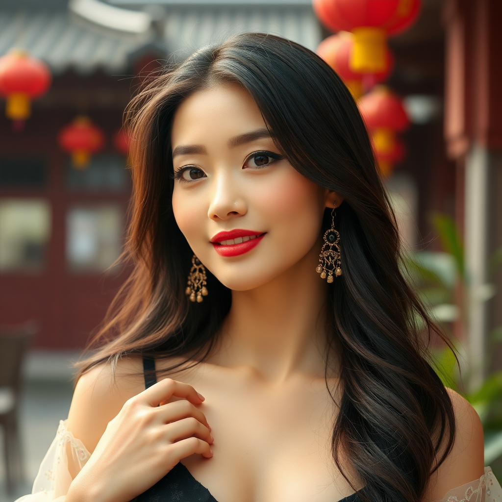 An absolutely beautiful rich Asian woman