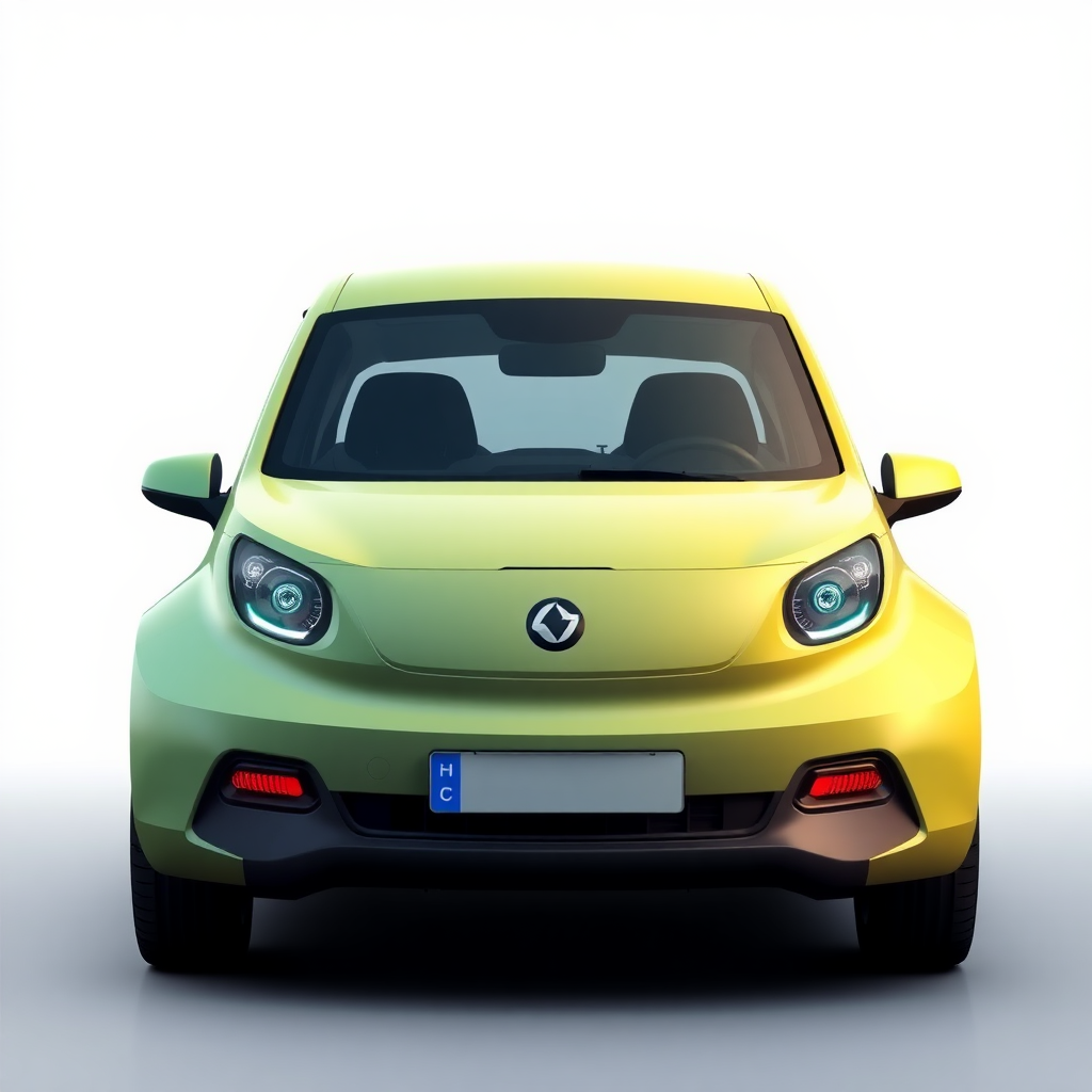 Create an image 1200px x 630px of EV car