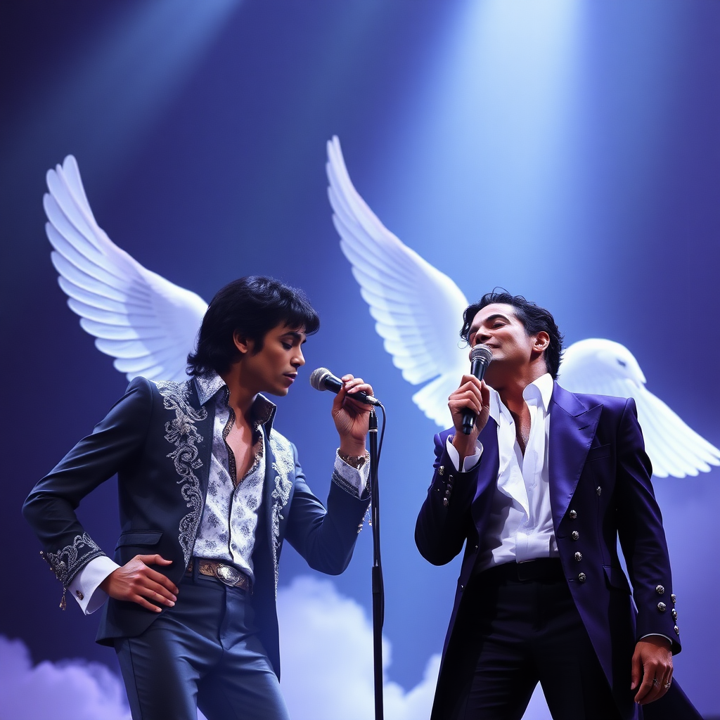 Prince is singing duo with Michael Jackson in Heaven.