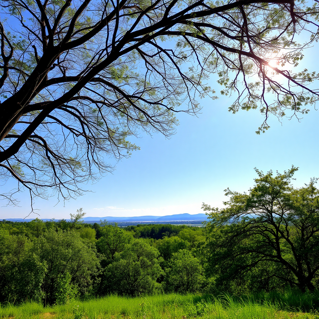 A scene that is suddenly bright and clear, realistic photo, natural scenery, high definition, large scene.