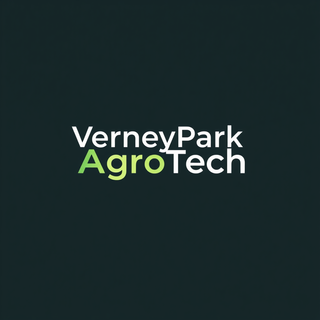 To create a visually striking and memorable logo for "VerneyPark-AgroTech," the design should reflect innovation, sustainability, and the forward-thinking nature of agricultural technology. The logo should evoke a sense of growth, connection with nature, and cutting-edge solutions.

Incorporating natural elements like leaves, crops, or a subtle depiction of the earth can symbolize the agricultural focus, while sleek, modern lines or abstract shapes can highlight the technology aspect. The typography should be clean and contemporary, with "VerneyPark" standing strong and distinguished, while "AgroTech" can be presented in a way that reflects innovation—perhaps with a futuristic font or stylized design.

A color palette inspired by nature, such as earthy greens, blues, or rich browns, can create a connection to the agricultural world, balanced with a hint of metallic or tech-inspired hues to convey modernity and innovation. The overall logo should merge the concepts of tradition and technology, representing VerneyPark-AgroTech’s role in revolutionizing agriculture while staying rooted in the environment.