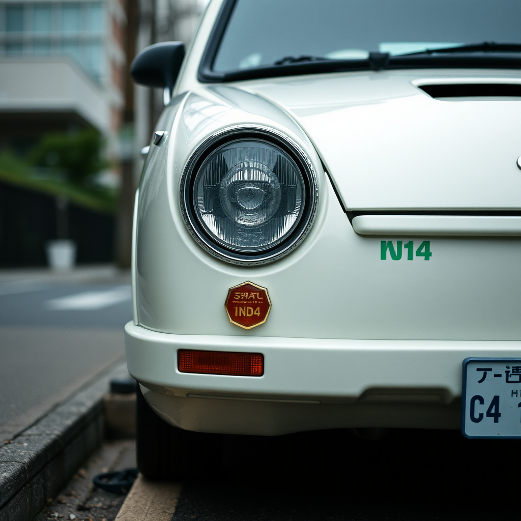 the car is parked on the side of the road, inspired by Taiyō Matsumoto, tumblr, restomod, nd4, c4