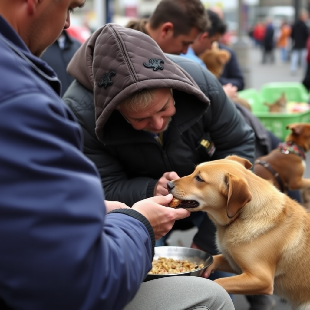 People eating cats and dogs