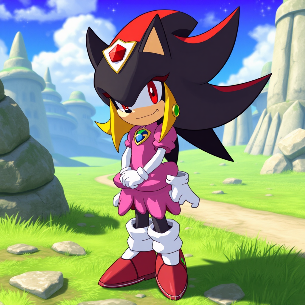 Peach in Shadow the Hedgehog game