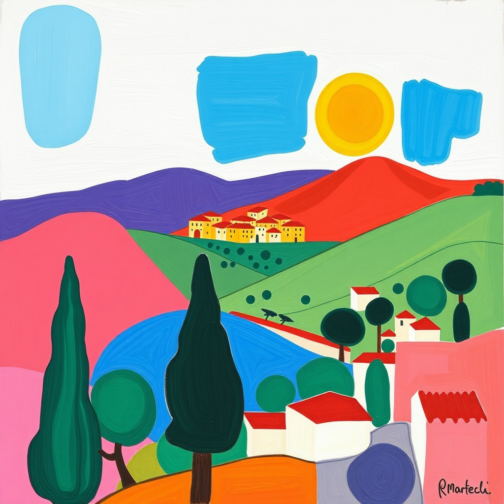 original creation Matisse of Nice hills