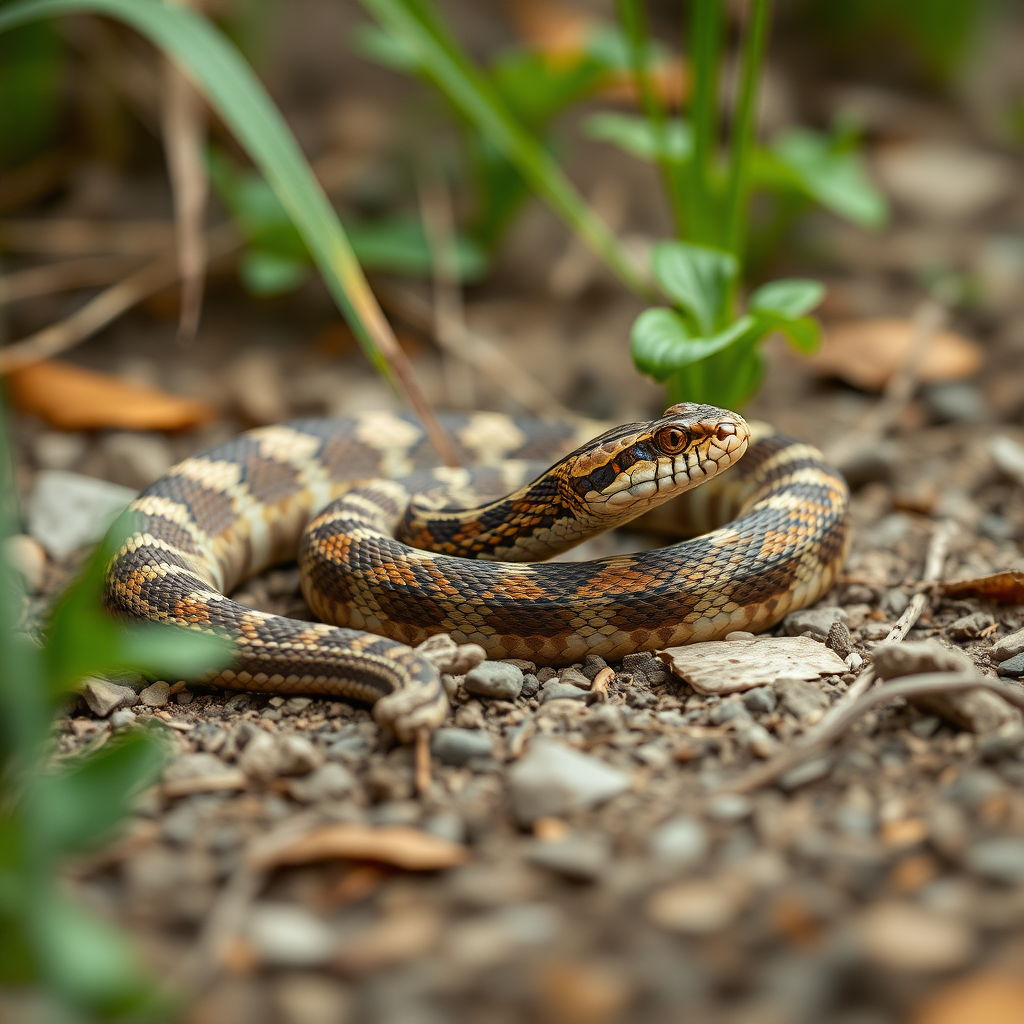 create a picture of a rattlesnake