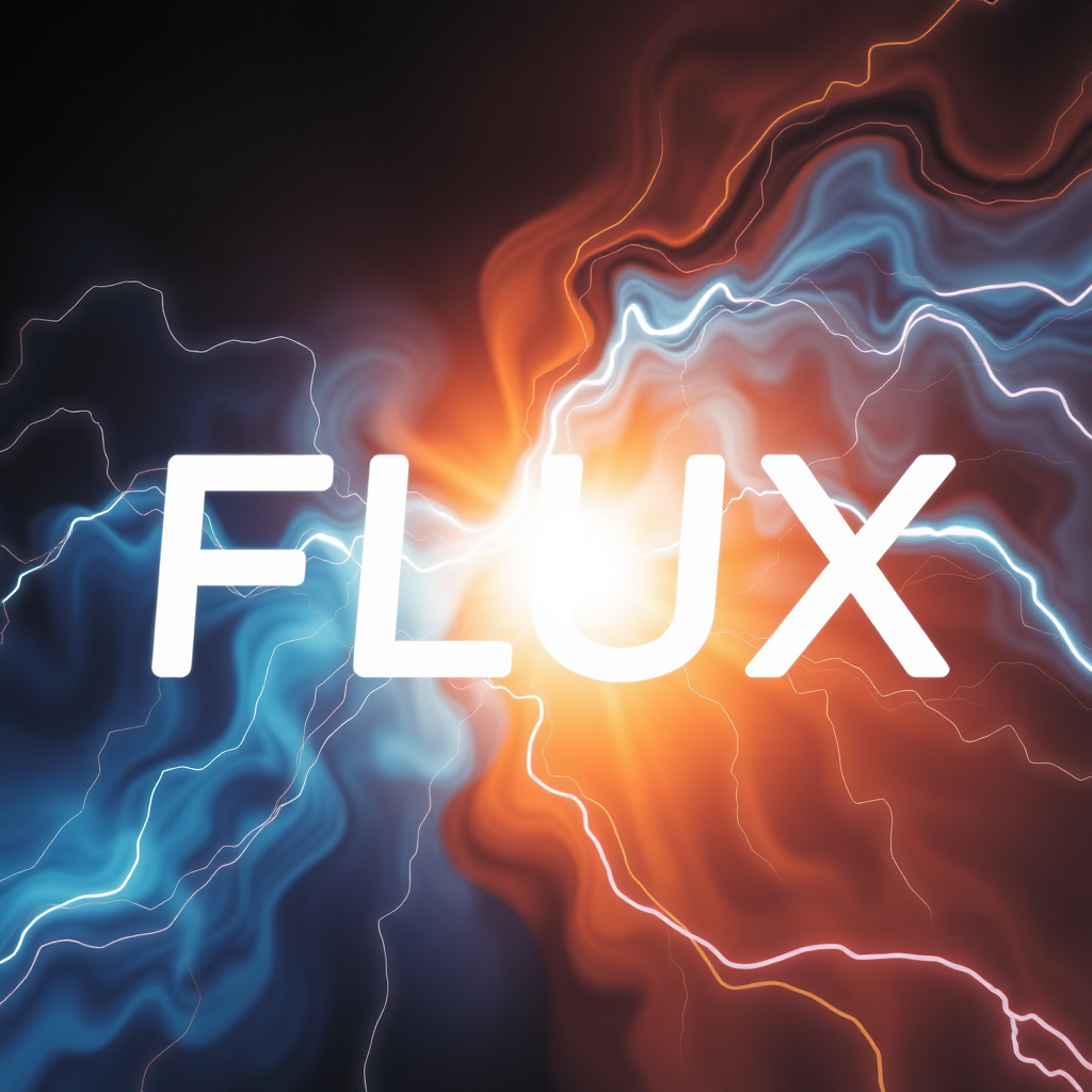 The flux is written on the poster.