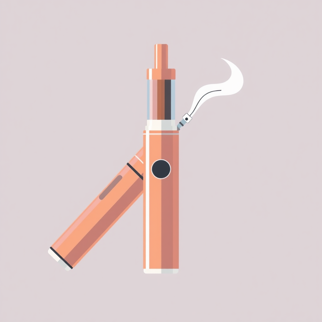 flat icon of a vape pen device