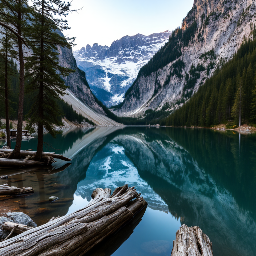 val pusteria, Lake Braies at dawn