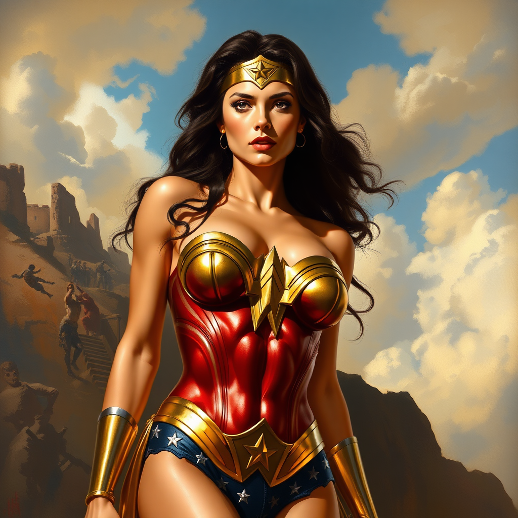 What if Boris Vallejo had painted Wonder Woman first?